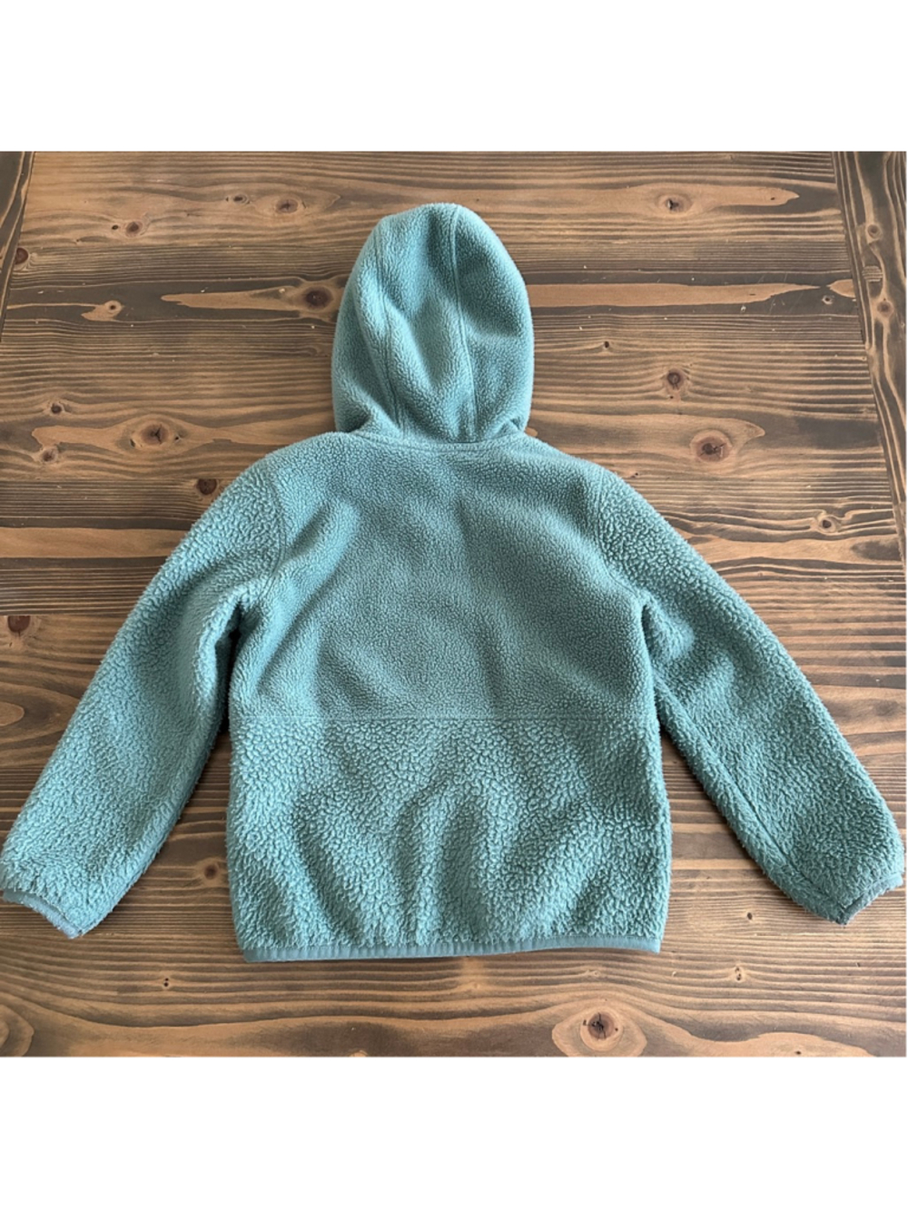 The North Face Boys Fleece Jacket 4T Green Camo Hooded Full Zip - Picture 7 of 10